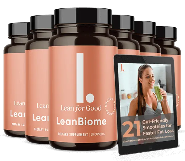 LeanBiome 6 bottle bundle pack with free bonus